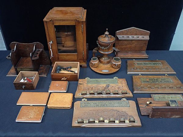 A 1930s SMOKER'S CABINET