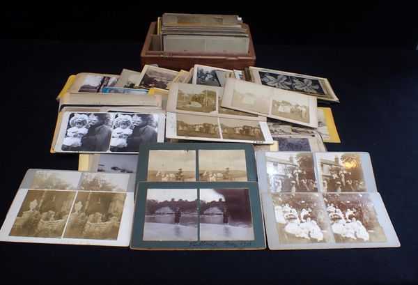 A COLLECTION OF STEREOSCOPE CARDS, SOME DORSET INTEREST