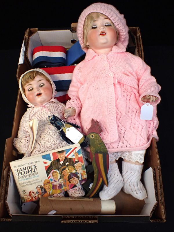 A GERMAN A M BISQUE HEAD DOLL