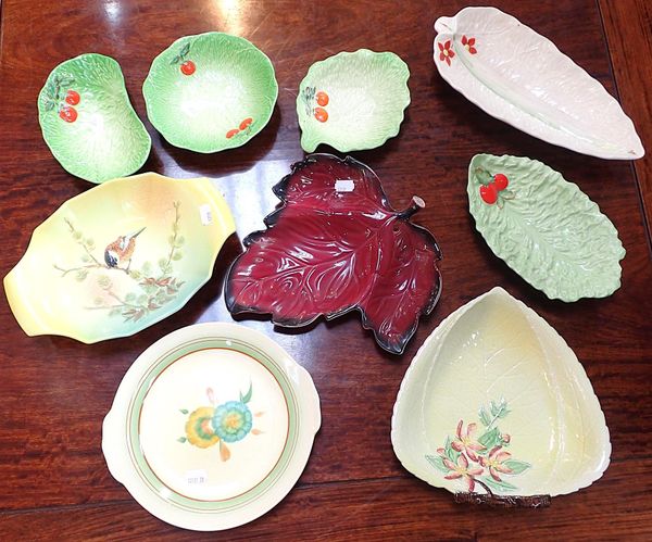 A QUANTITY OF BESWICK AND CARLTON WARE DISHES