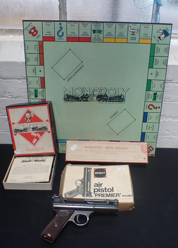 A MONOPOLY SET, PROBABLY 1930s