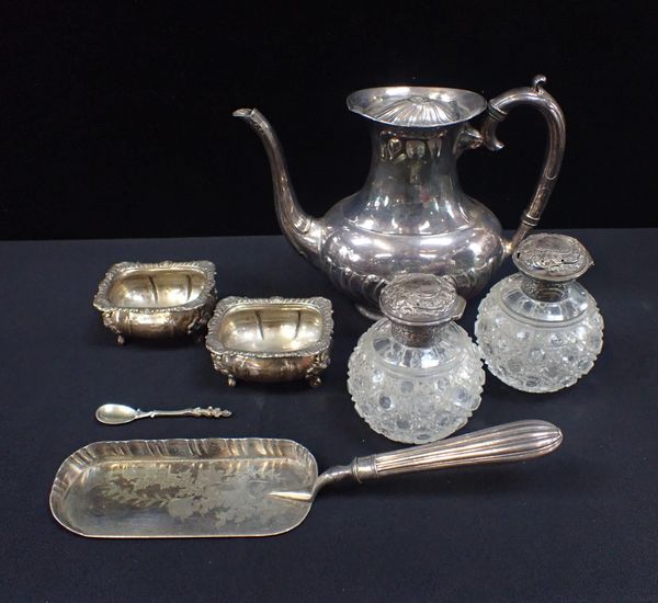 A PAIR OF VICTORIAN SILVER SALTS