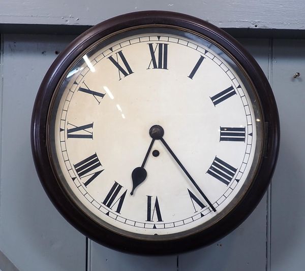 A SINGLE TRAIN FUSEE DIAL CLOCK