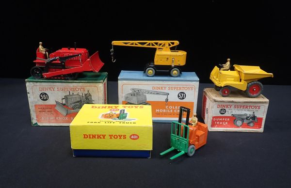 FOUR BOXED DINKY DIECAST VEHICLES
