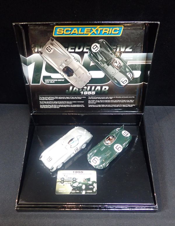 SCALEXTRIC '1955 MERCEDES-BENZ 300 SLR / JAGUAR D-TYPE' SET