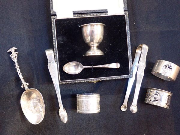 A CONTINENTAL WHITE METAL SPOON IN 17th CENTURY STYLE