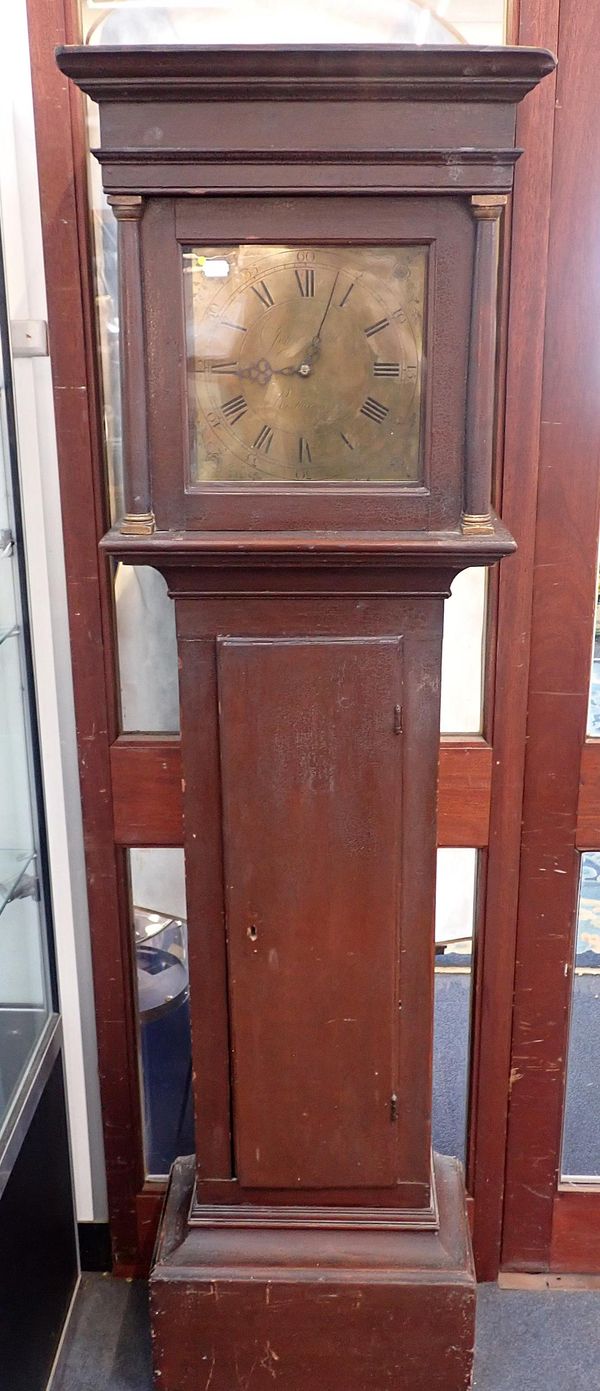 A THIRTY-HOUR LONGCASE CLOCK, SIGNED JOHN HILL, RISBOROUGH