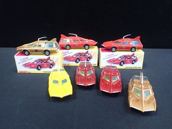 SEVEN DINKY TOYS No.103 CAPTAIN SCARLET 'SPECTRUM PATROL CAR'