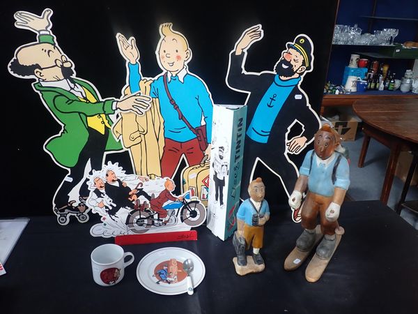 TINTIN - CUT OUT POINT OF SALE FIGURES