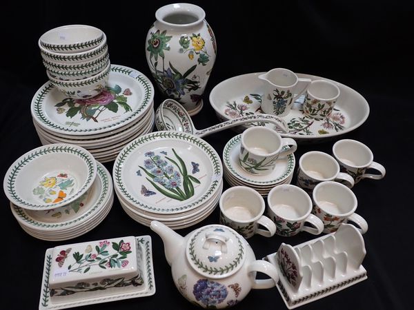 PORTMEIRION; A QUANTITY OF 'THE BOTANIC GARDEN' WARE