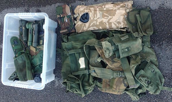 A QUANTITY OF MILITARY WEBBING