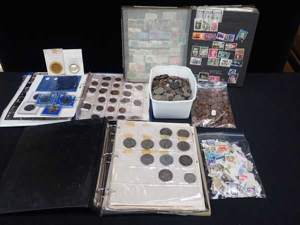 A COLLECTION OF COINS, INCLUDING 1891 AND 1892 CROWNS