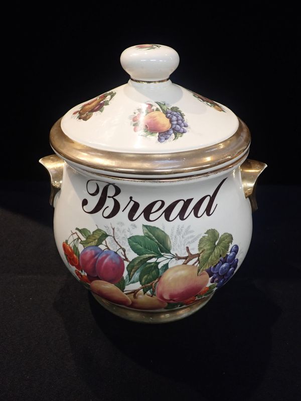 A STAFFORDSHIRE BREAD CROCK