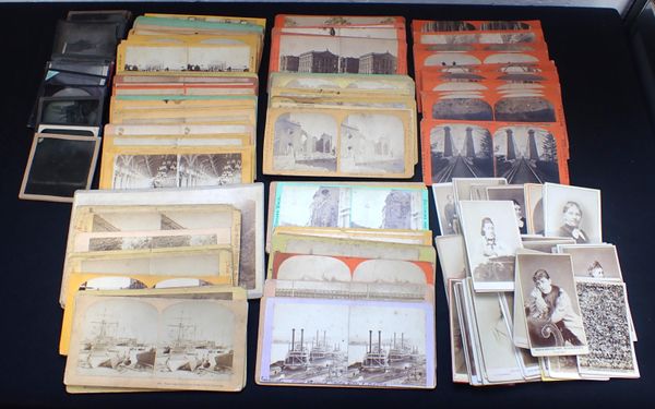 A LARGE COLLECTION OF STEREOSCOPIC CARDS OF NORTH AMERICAN VIEWS