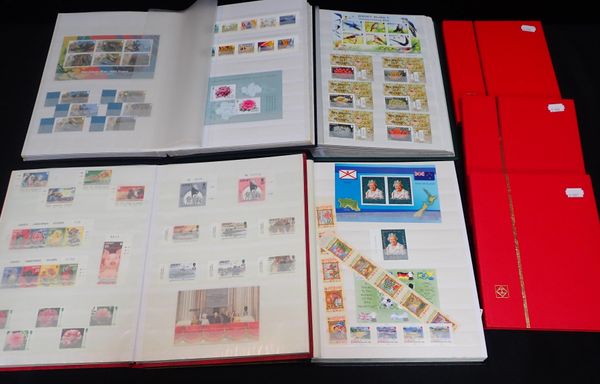 EXCELLENT MODERN JERSEY STAMP COLLECTION IN SEVEN STOCKBOOKS