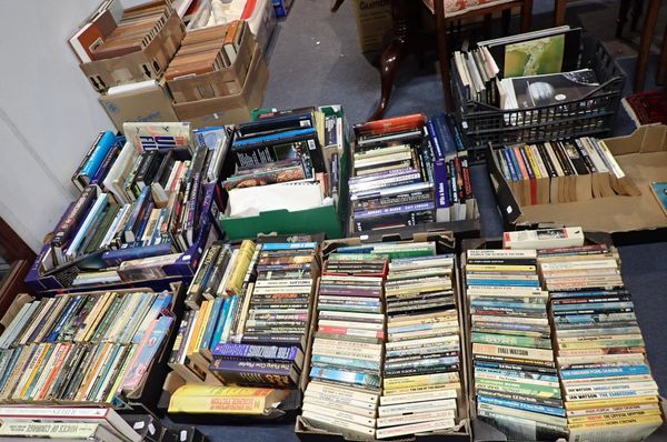 A QUANTITY OF UFO AND SCIENCE FICTION BOOKS