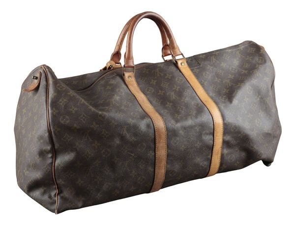 A LOUIS VUITTON KEEPALL BANDOULIÈRE 55 TRAVEL BAG
