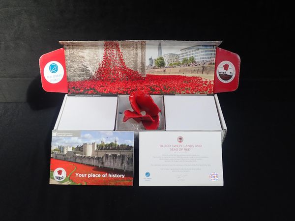 TOWER OF LONDON CERAMIC POPPY BY PAUL CUMMINS