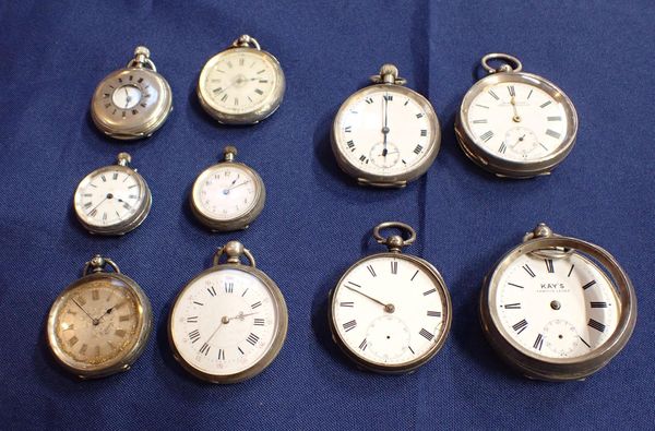 A COLLECTION OF SILVER POCKET WATCHES