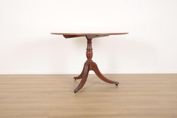 A GEORGE III STYLE YEW WOOD CENTRE TABLE