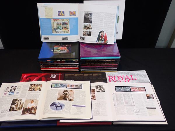 STAMPS: GB YEAR BOOKS FROM 1984-2000, 2005-7 AND 2010-11
