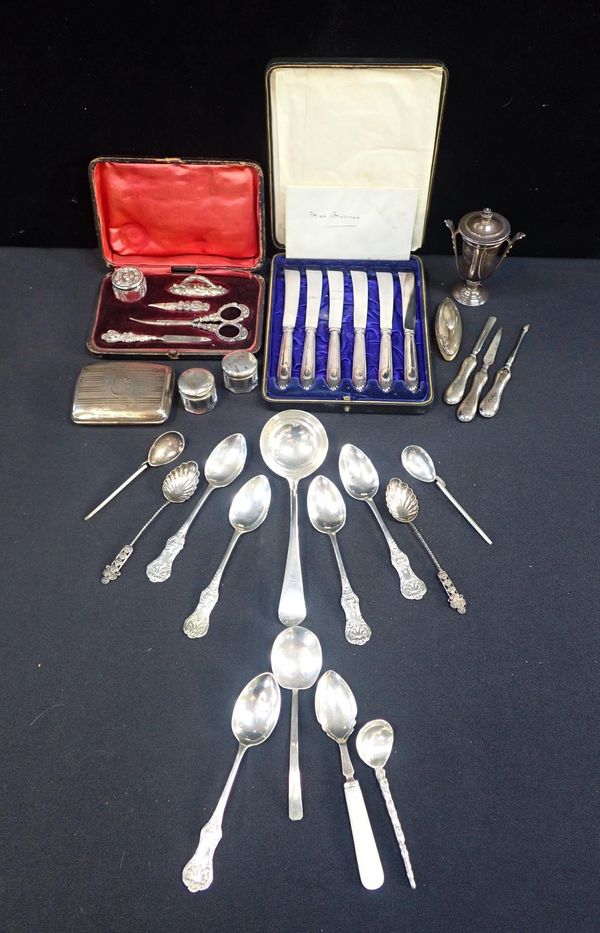 A COLLECTION OF SMALL SILVER