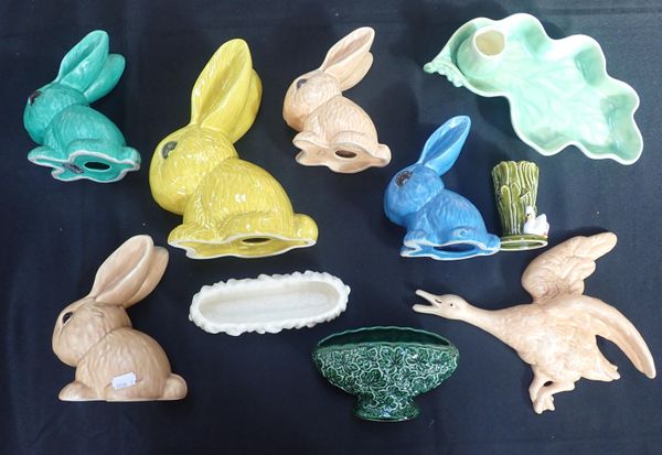 A COLLECTION OF SYLVAC RABBITS