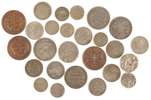 EAST INDIA COMPANY, VARIOUS SILVER AND OTHER DENOMINATIONS