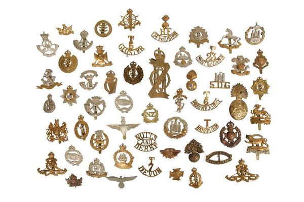 A COLLECTION OF MILITARY BADGES