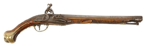 A CONTINENTAL FLINTLOCK PISTOL