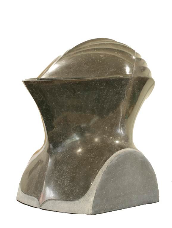 ROGER STEPHENS M.R.B.S.: A SCULPTURE OF A CLOSED HELMET