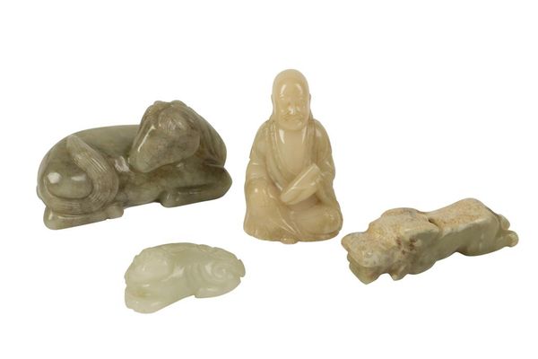 CARVED JADE FIGURE OF AN IMMORTAL