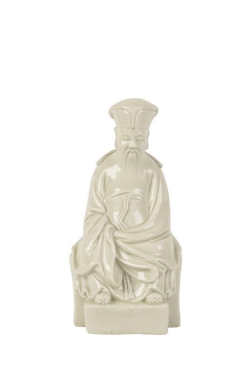 BLANC DE CHINE FIGURE OF A SAGE, 17TH CENTURY