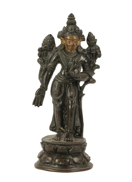 BRONZE FIGURE OF AVALOTESVARA, SINO-TIBETAN, 17TH / 18TH CENTURY