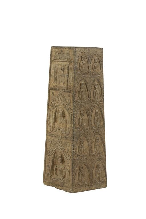 RARE STONE BUDDHIST STELE, TANG DYNASTY