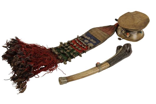 BONE TRUMPET, TIBET, 19TH CENTURY