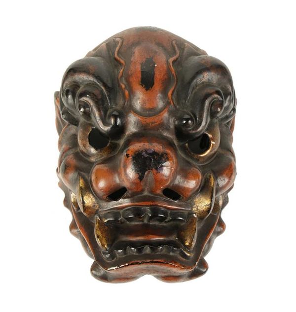 LACQUER NOA MASK, EDO / MEIJI PERIOD