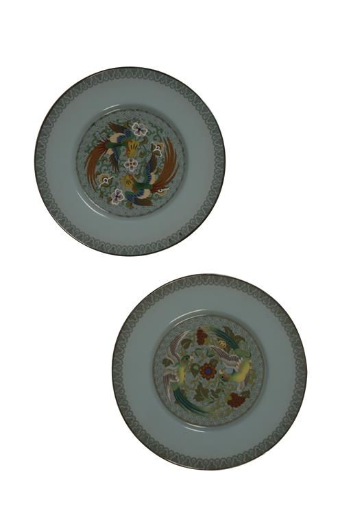 FINE PAIR OF CLOISONNE DISHES BY ANDO, MEIJI PERIOD (1868-1912)