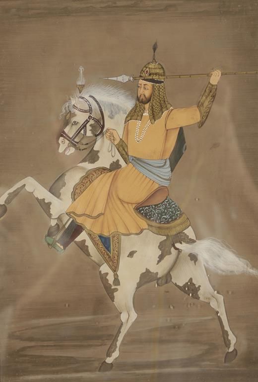 MUGHAL WARRIOR ON HORSE BACK, INDIA, 18TH / 19TH CENTURY