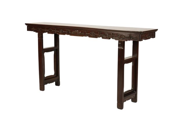 CARVED HARDWOOD ALTAR TABLE, QING DYNASTY, 19TH CENTURY