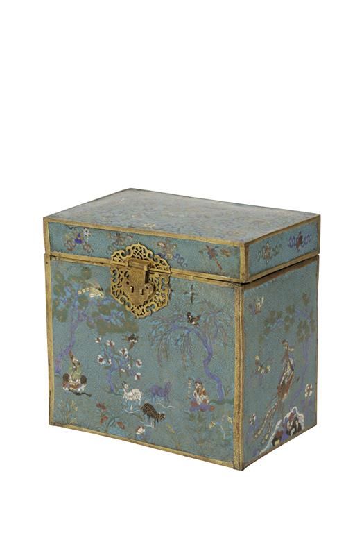 LARGE CLOISONNE BOX, QING DYNASTY, 18TH / 19TH CENTURY