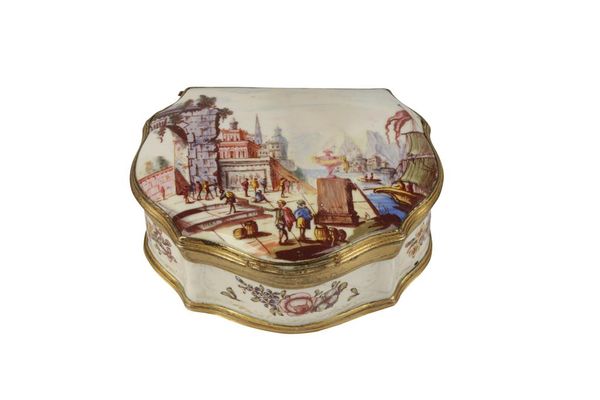 ENGLISH ENAMEL BOX CIRCA 1780