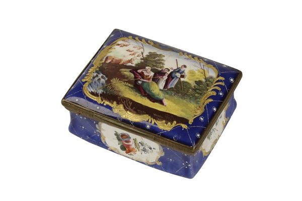 ENGLISH ENAMEL BOX CIRCA 1740