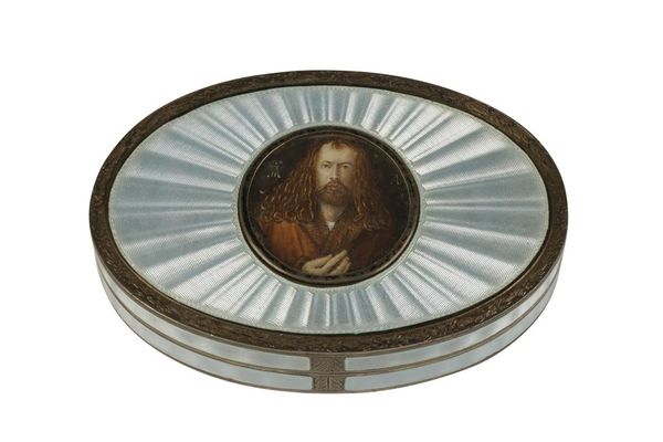 CONTINENTAL ENAMELLED SILVER BOX