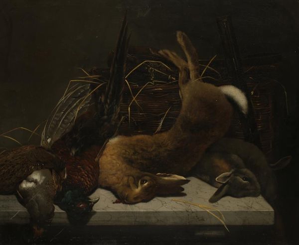 MANNER OF WILLIAM GOWE FERGUSON (1632-1695) Still life study of dead game on a stone ledge