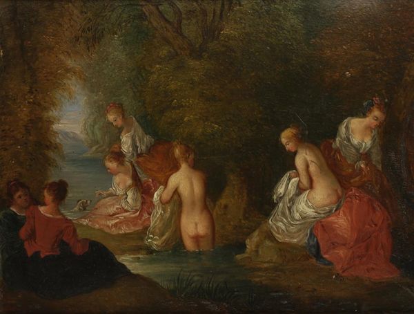 MANNER OF CLAUDE JOSEPH VERNET (1714-1789) Females bathing in a river