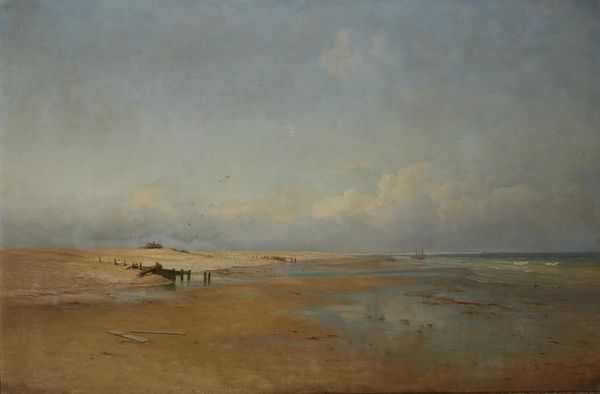 ASCRIBED TO ABRAHAM HULK (1851-1922) An extensive beach landscape, apparently Dunkirk