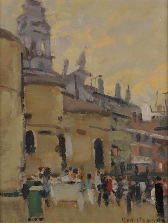 •KEN HOWARD (B. 1932) "CAMPO SANTA MARIA FORMOSA"