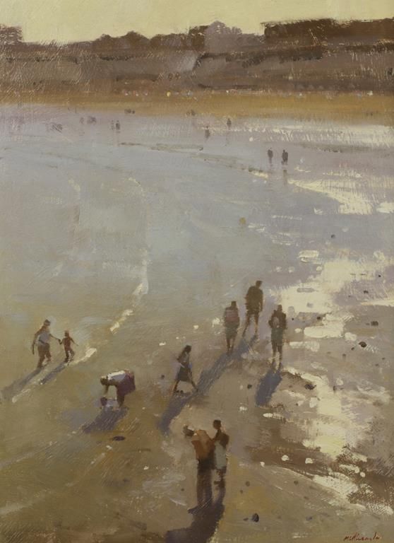 •MATTHEW ALEXANDER (b.1953) "ON THE BEACH AT BROADSTAIRS"