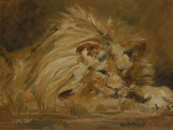 •ELSIE MAY BARRETT (1915-1989) "LION"